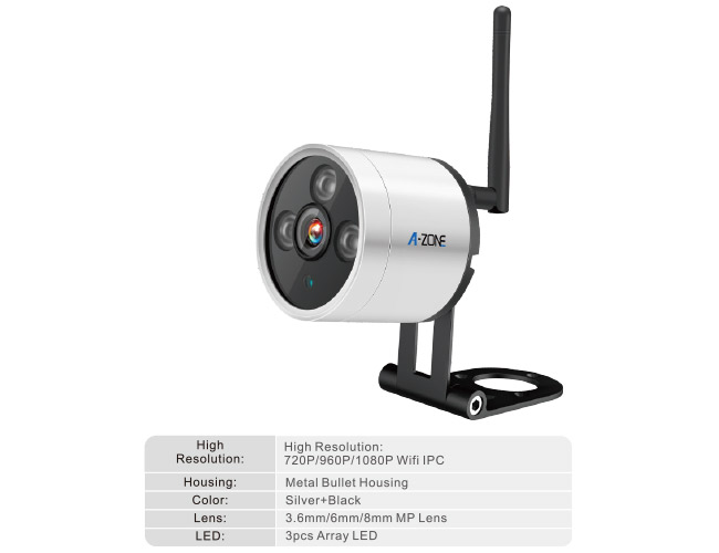 960P外的なWifiの監視カメラIP66 3PCSのクラス配列LED 20m IRの範囲