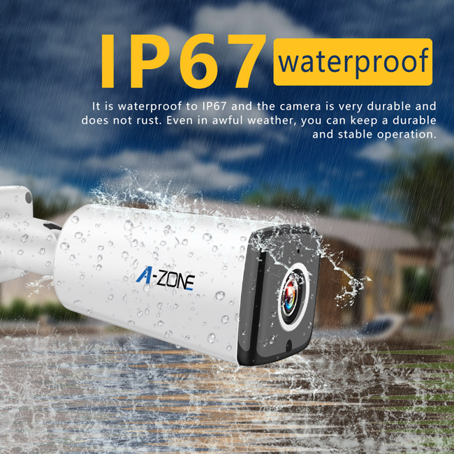 IP67は会社の保証のためのIPの保安用カメラ1 Megapixelを防水します