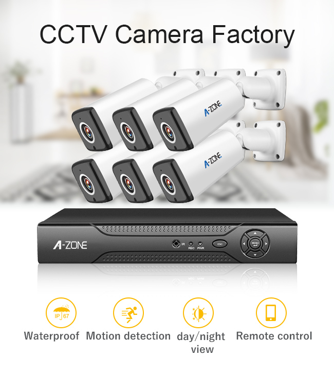 デジタル赤外線AHD CCTVのキット、1.3MP 6チャネルのNvrのカメラ システム ホーム セキュリティー