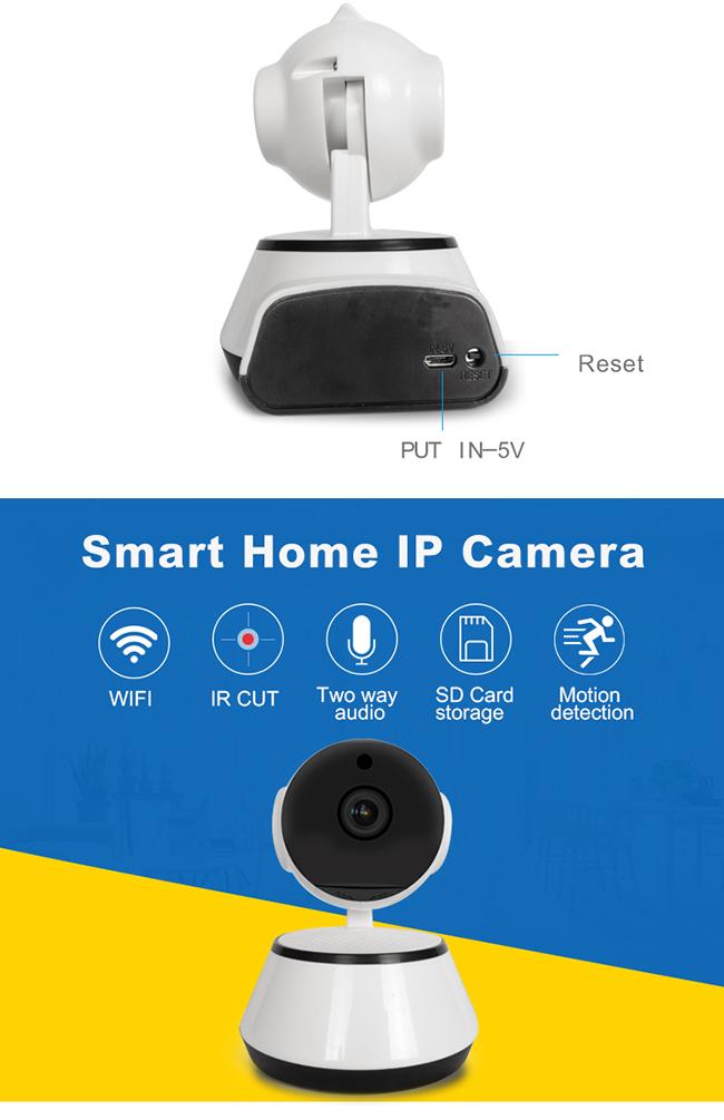 鍋の傾きおよび夜間視界のスマートな家の無線保証Ipのカメラ